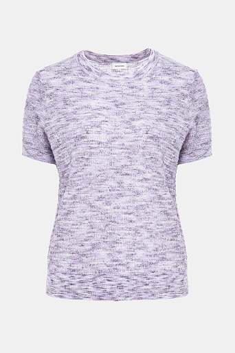 Трикотажная футболка, сиреневый меланж