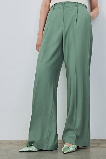 Широкие брюки со стрелками, мятный ASHLEY