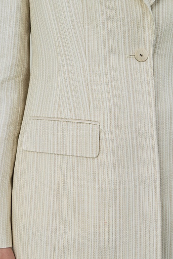 Удлиненный пиджак с высокой шлицей, светло-бежевый FLORENCE