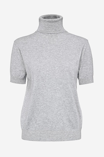 Водолазка с коротким рукавом, серая