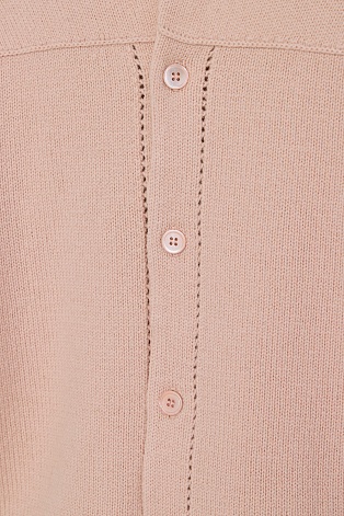 Джемпер с рукавами-фонариками, пудровый