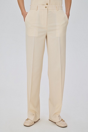Кремовые брюки со стрелками LUCIA