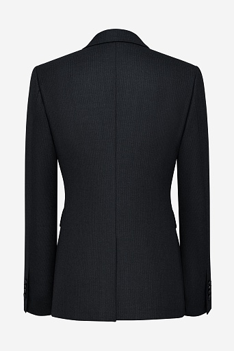 Приталенный жакет в тонкую полоску, черный KARLA