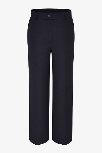 Прямые брюки со стрелками, черные MARIA