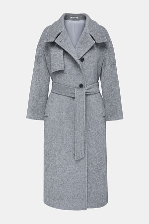 Серый пиджак в синюю клетку SMOKING II