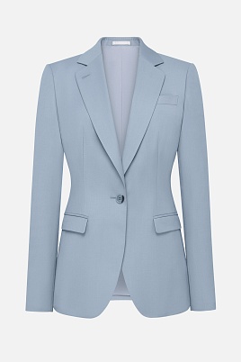 Пиджак на одной пуговице, серо-голубой MIRA