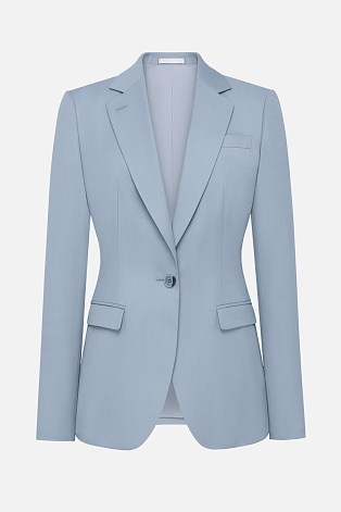Пиджак на одной пуговице, серо-голубой MIRA