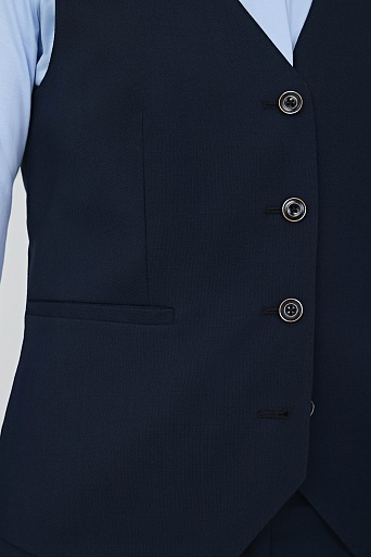 Костюмный жилет, темно-синий MEGAN