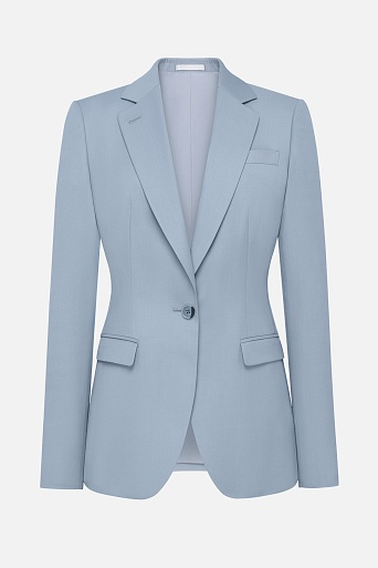 Пиджак на одной пуговице, серо-голубой MIRA