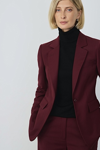 Приталенный жакет, бордовый KARLA