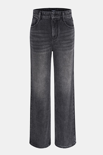 Джинсы клеш, темно-серые