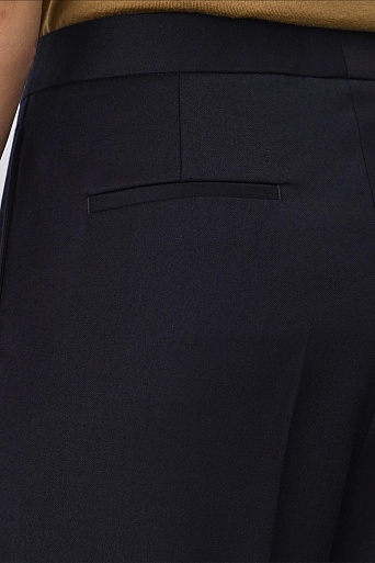 Прямые брюки со стрелками, темно-синие FRANKIE