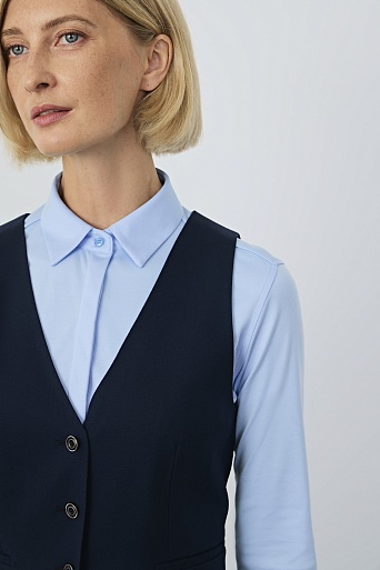 Костюмный жилет, темно-синий MEGAN