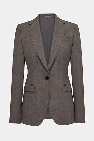 Серый пиджак в синюю клетку SMOKING II