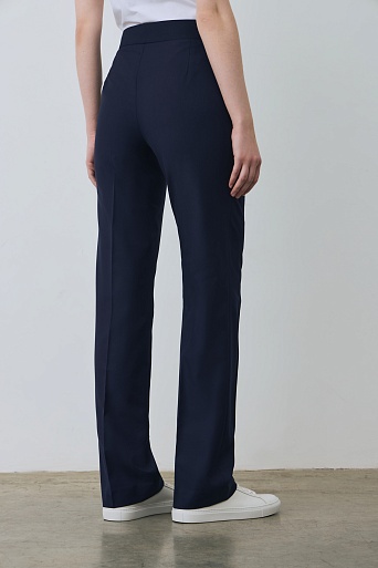 Темно-синие брюки прямого кроя STELLA II
