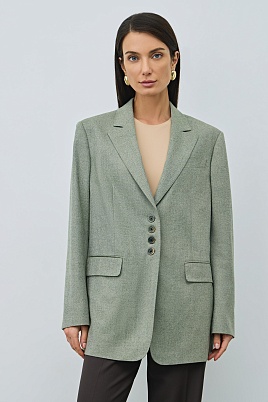 Пиджак оверсайз на четырех пуговицах, мятный MICHELLE