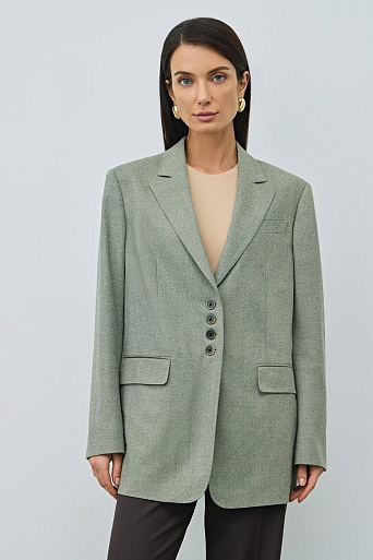 Пиджак оверсайз на четырех пуговицах, мятный MICHELLE