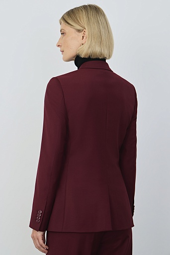 Приталенный жакет, бордовый KARLA