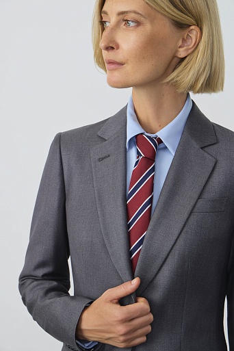 Однотонный жакет, серый MIRA