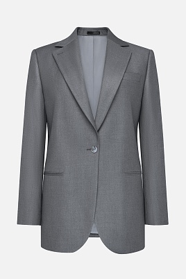 Свободный пиджак на одной пуговице, серый MILA