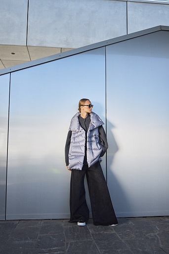 Жилет-оверсайз серого цвета MURPHEY