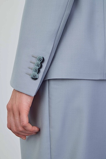 Пиджак на одной пуговице, серо-голубой MIRA