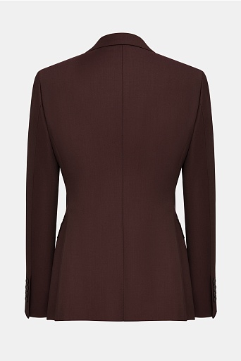 Двубортный жакет из шерсти, шоколадный Jemma
