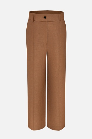 Прямые брюки со стрелками, цвет светлый шоколад TYRA