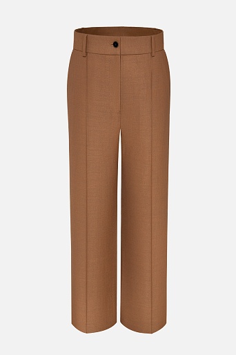 Прямые брюки со стрелками, цвет светлый шоколад TYRA