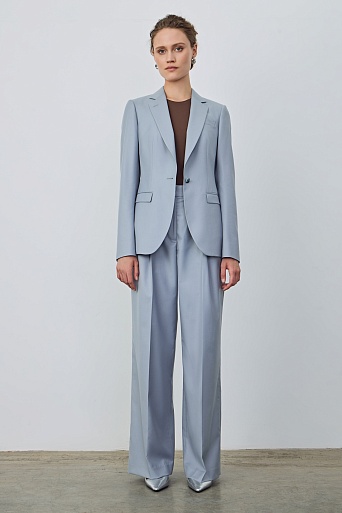 Пиджак на одной пуговице, серо-голубой MIRA