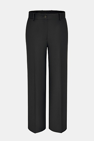 Прямые брюки со стрелками, черные MARIA