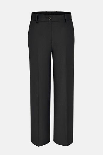 Прямые брюки со стрелками, черные MARIA