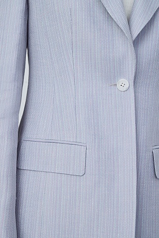 Удлиненный жакет с высокой шлицей, серый с розовым FLORENCE