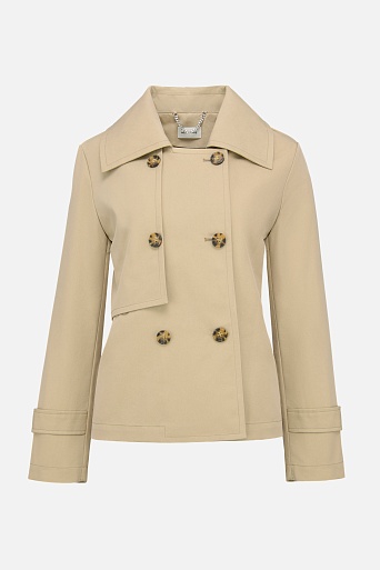 Укороченный тренч песочного цвета