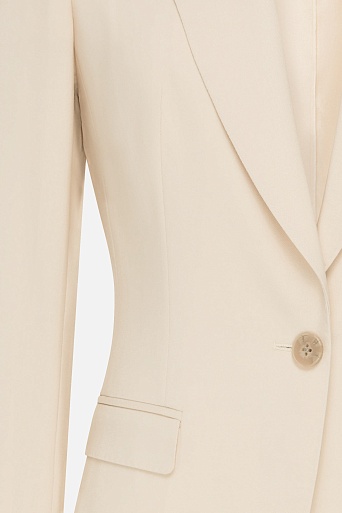 Кремовый жакет на одной пуговице MIRA