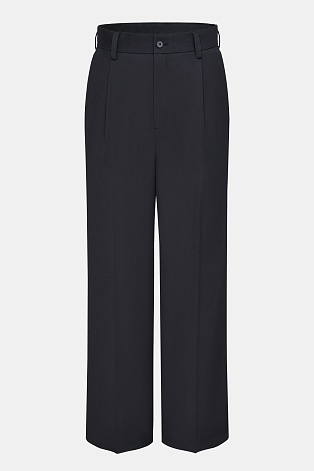 Свободные брюки со стрелками, черные