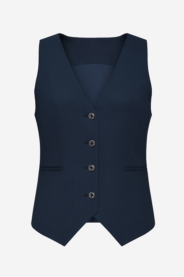 Костюмный жилет, темно-синий