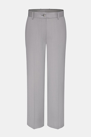 Прямые брюки со стрелками, цвет светло-серый LUCIA