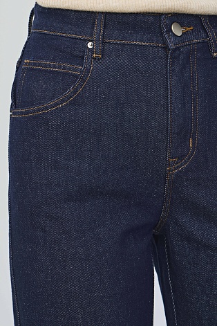 Прямые джинсы, темно-синие