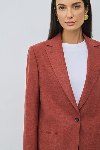Удлиненный жакет на одной пуговице MILA