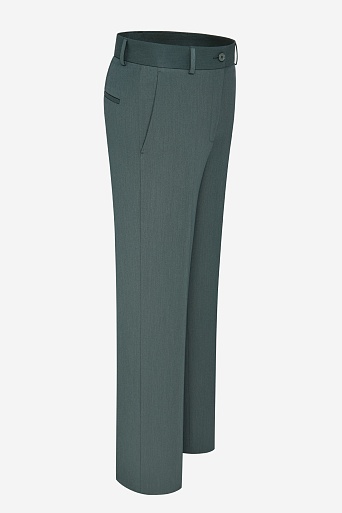 Брюки со стрелками, серо-зеленые MARIA