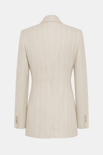 Удлиненный пиджак с высокой шлицей, светло-бежевый FLORENCE