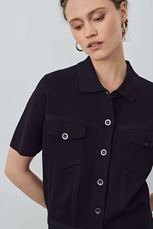 Серый пиджак в синюю клетку SMOKING II