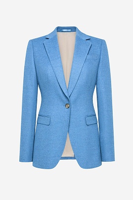 Жакет на одной пуговице, голубой MIRA