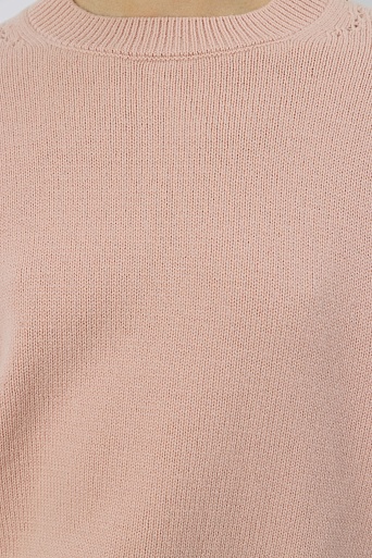 Джемпер с рукавами-фонариками, пудровый