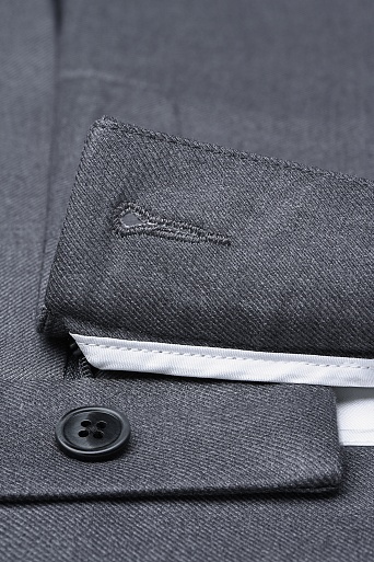 Прямые брюки со стрелками, серые MARIA