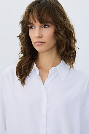 Рубашка оверсайз, белая