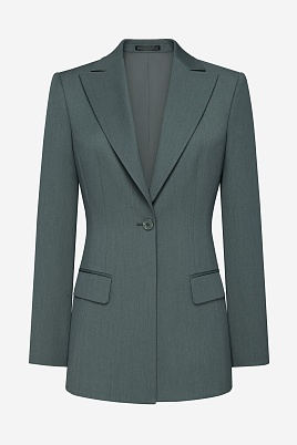 Приталенный жакет, серо-зеленый FLORENCE