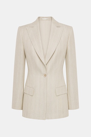 Серый пиджак в синюю клетку SMOKING II