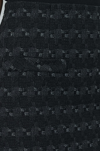 Мини-юбка, черная с узором LESLIE